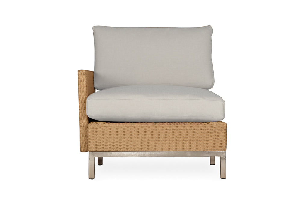 Elements Right Arm Lounge Chair with Loom Arms and Back By Lloyd Flanders