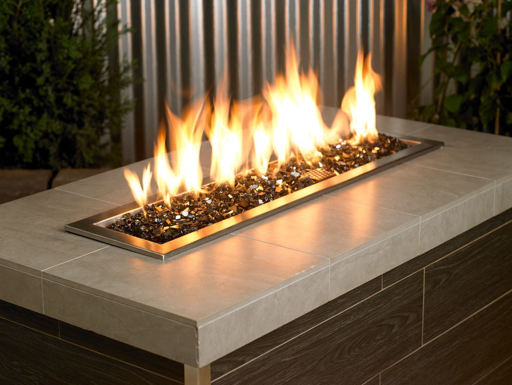 Premium Reflective Fire Glass with firepit