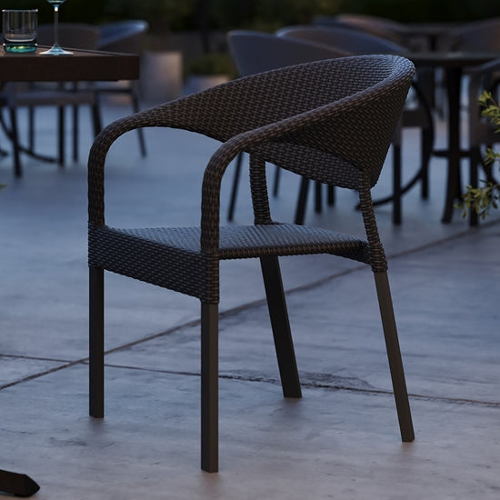 Montara Woven Stacking Dining Chair by Tropitone