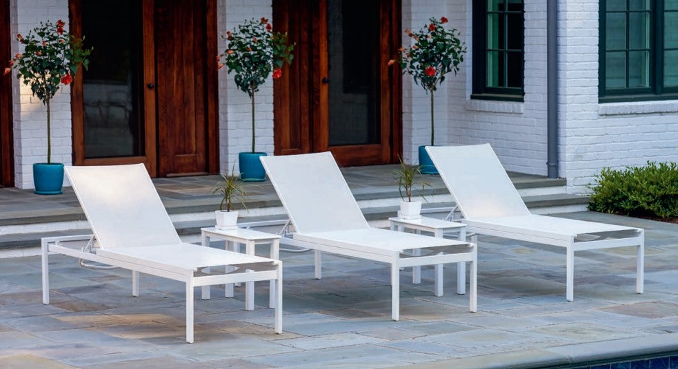 10" x 27"  MGP Top Chaise End Table By Telescope