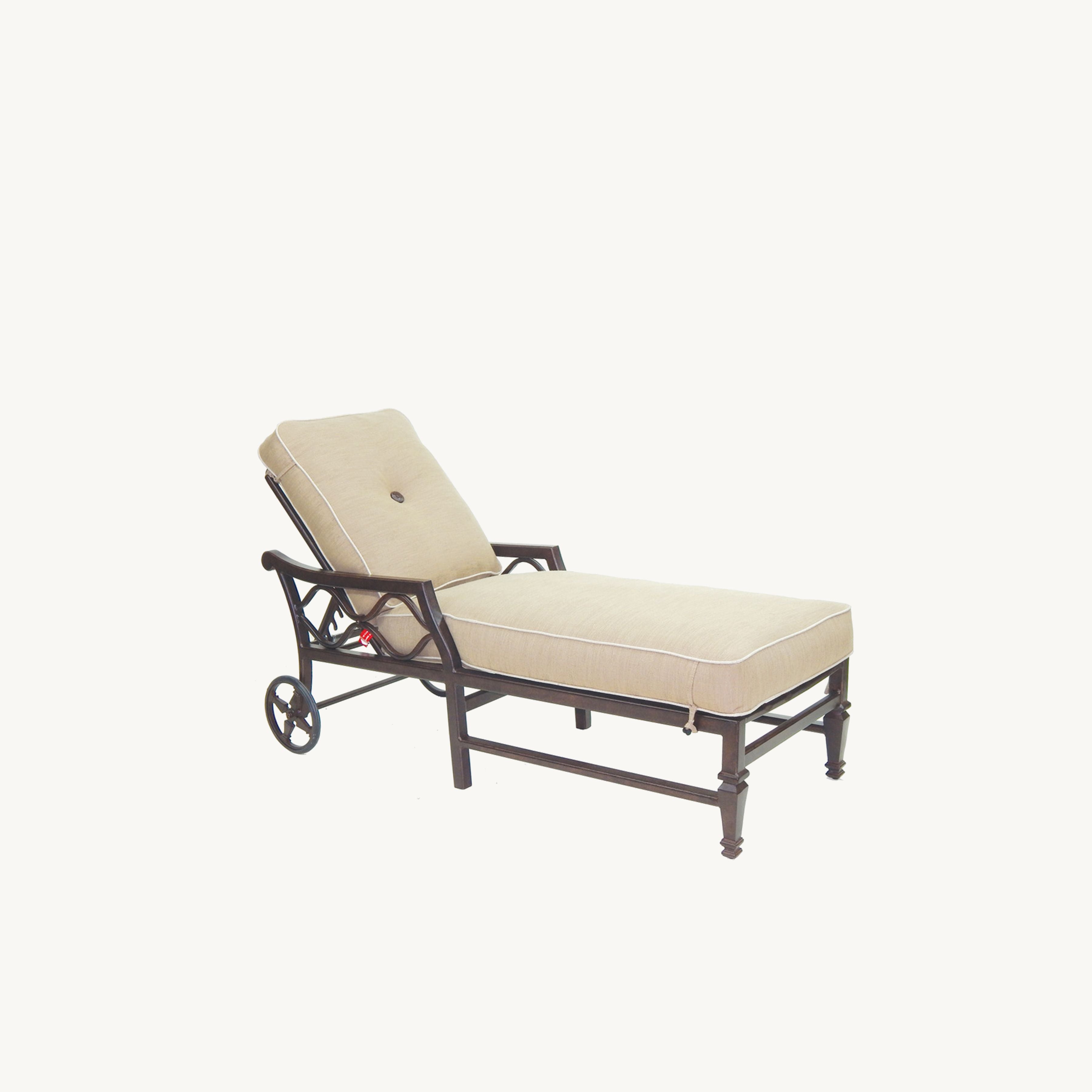 Villa Bianca Adjustable Cushioned Chaise Lounge By Castelle