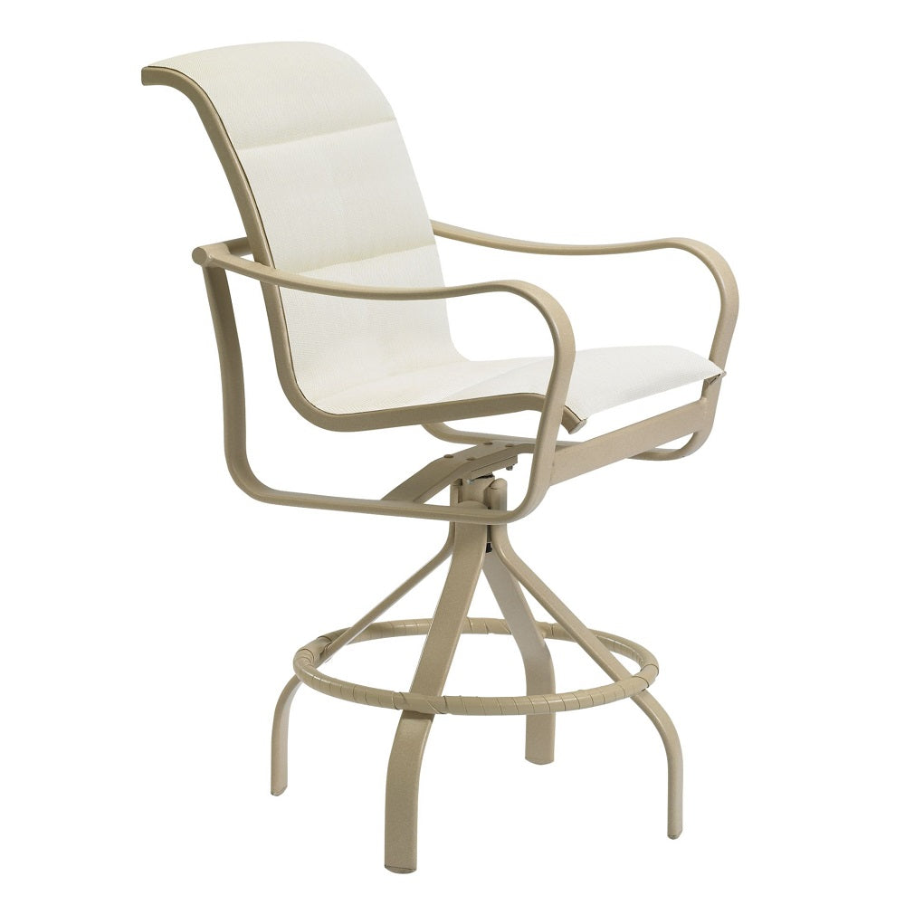 Shoreline Swivel Bar Stool Replacement Calyspo Padded Sling by Tropitone