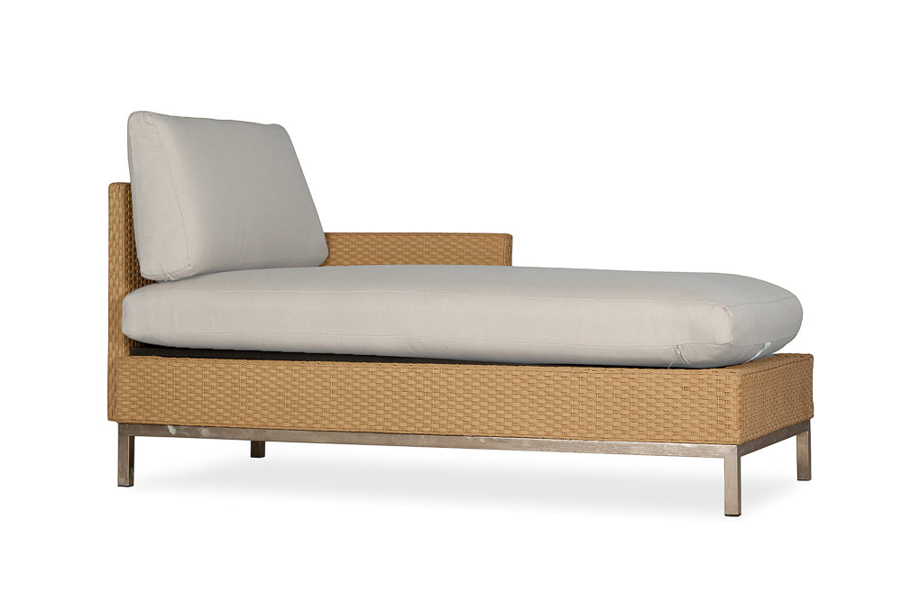 Elements Left Arm Chaise with Loom Arm and Back By Lloyd Flanders