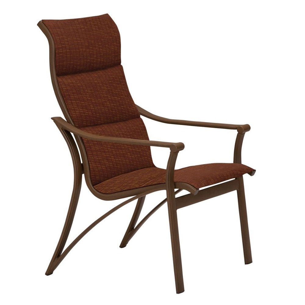 Corsica High Back Dining Chair Replacement Padded Sling by Tropitone