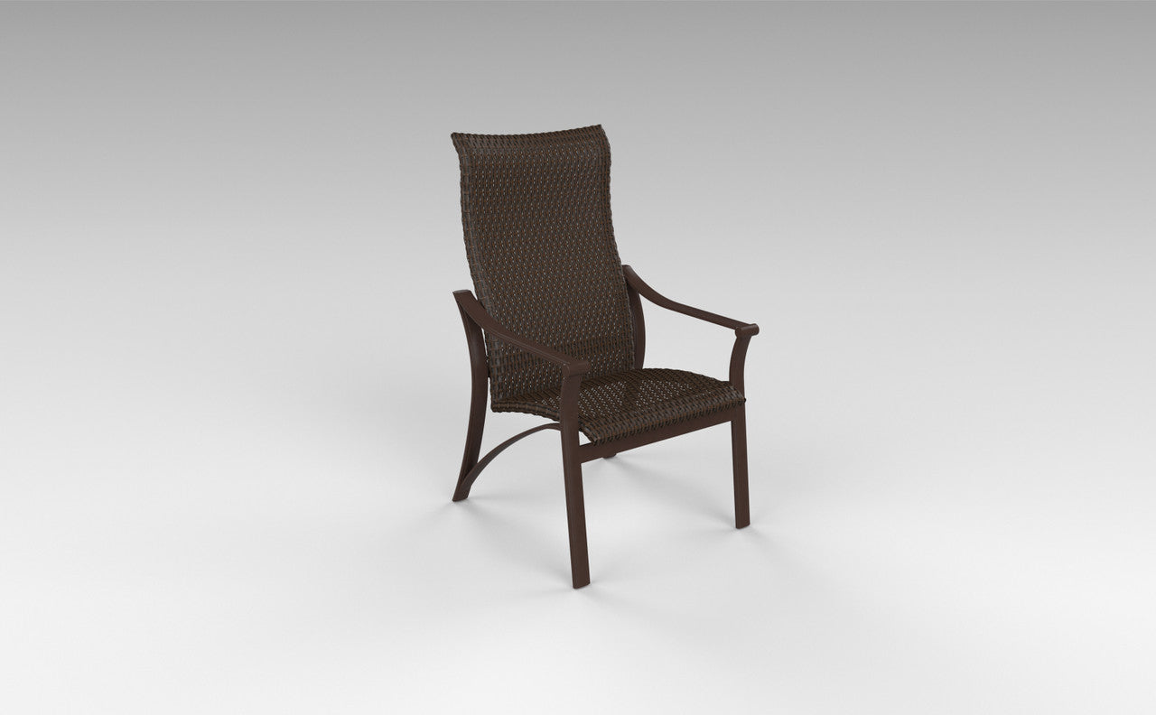 Corsica Woven High Back Dining Chair by Tropitone