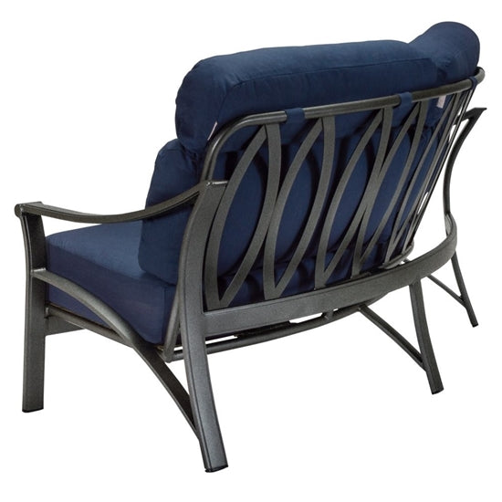 Corsica Crescent Love Seat (Full Set) Replacement Cushion by Tropitone