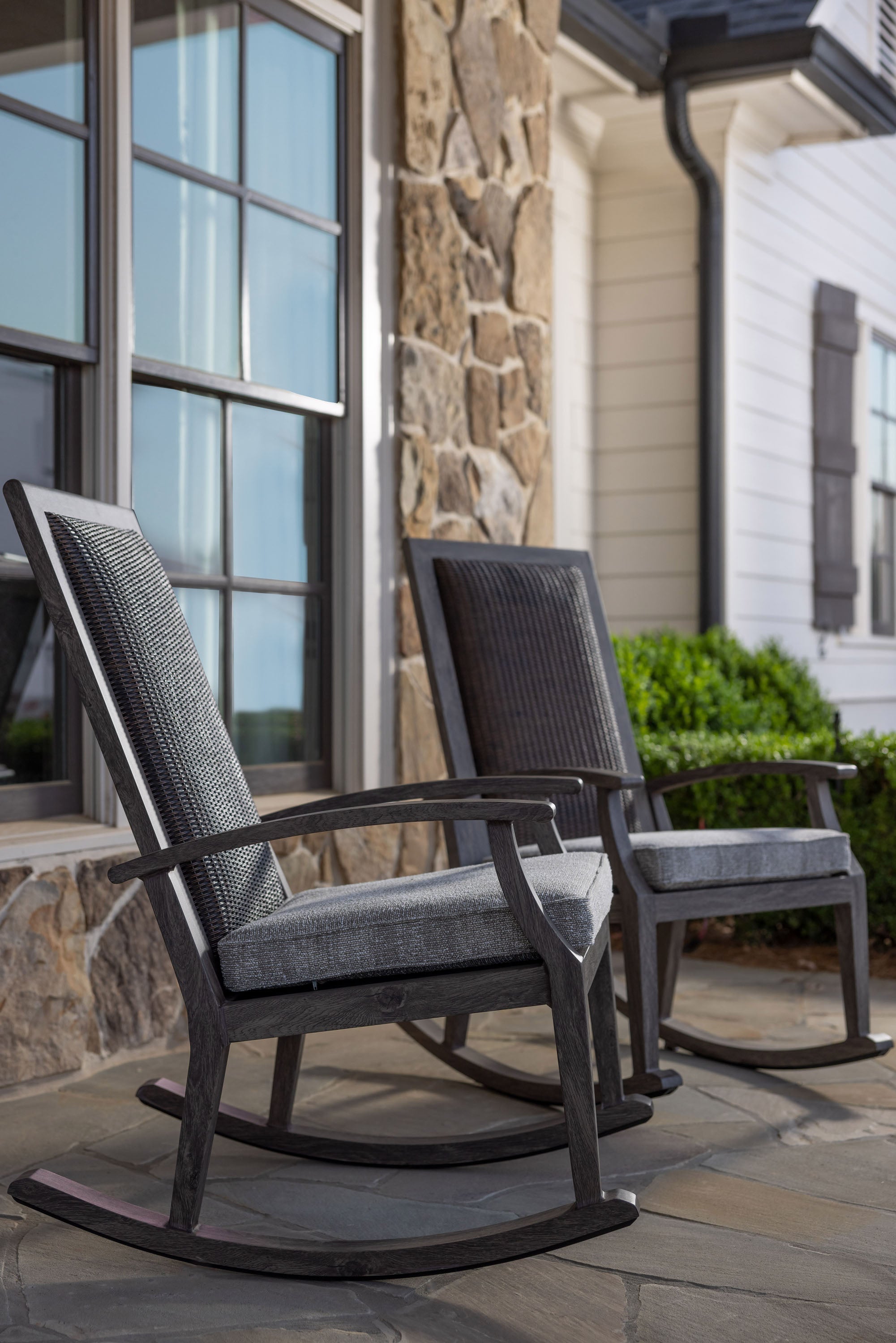 Frontier High Back Porch Rocker by Lloyd Flanders