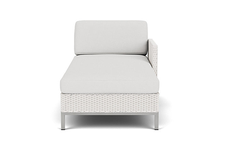 Elements Left Arm Chaise with Loom Arm and Back Replacement Cushion by Lloyd Flanders