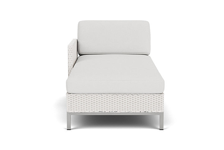 Elements Right Arm Chaise with Loom Arm and Back Replacement Cushion by Lloyd Flanders