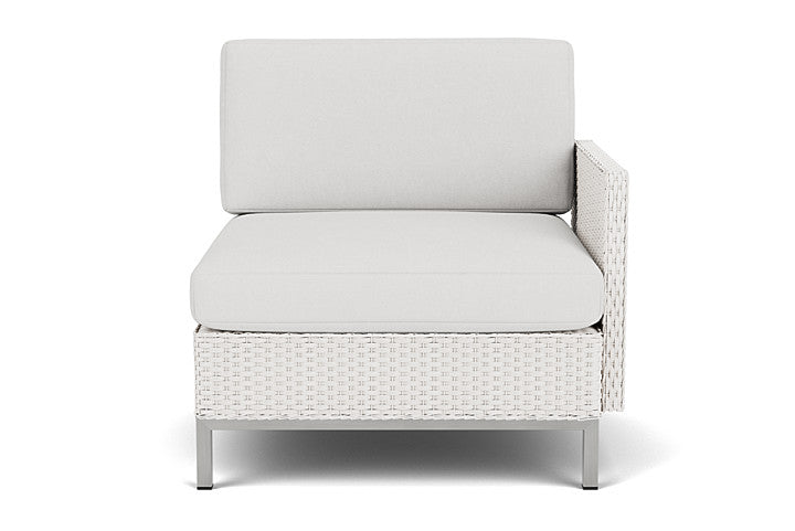 Elements Left Arm Lounge Chair with Loom Arms and Back Replacement Cushion by Lloyd Flanders