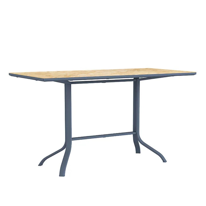 Horizons Forma Table KD Pedestal Dining Umbrella Table 85" x 36" Rectangular by Tropitone