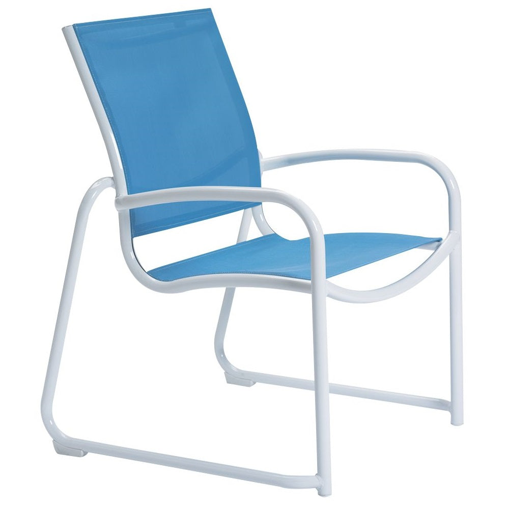 Millennia Sled Base Dining Chair Replacement Relaxed Sling by Tropitone