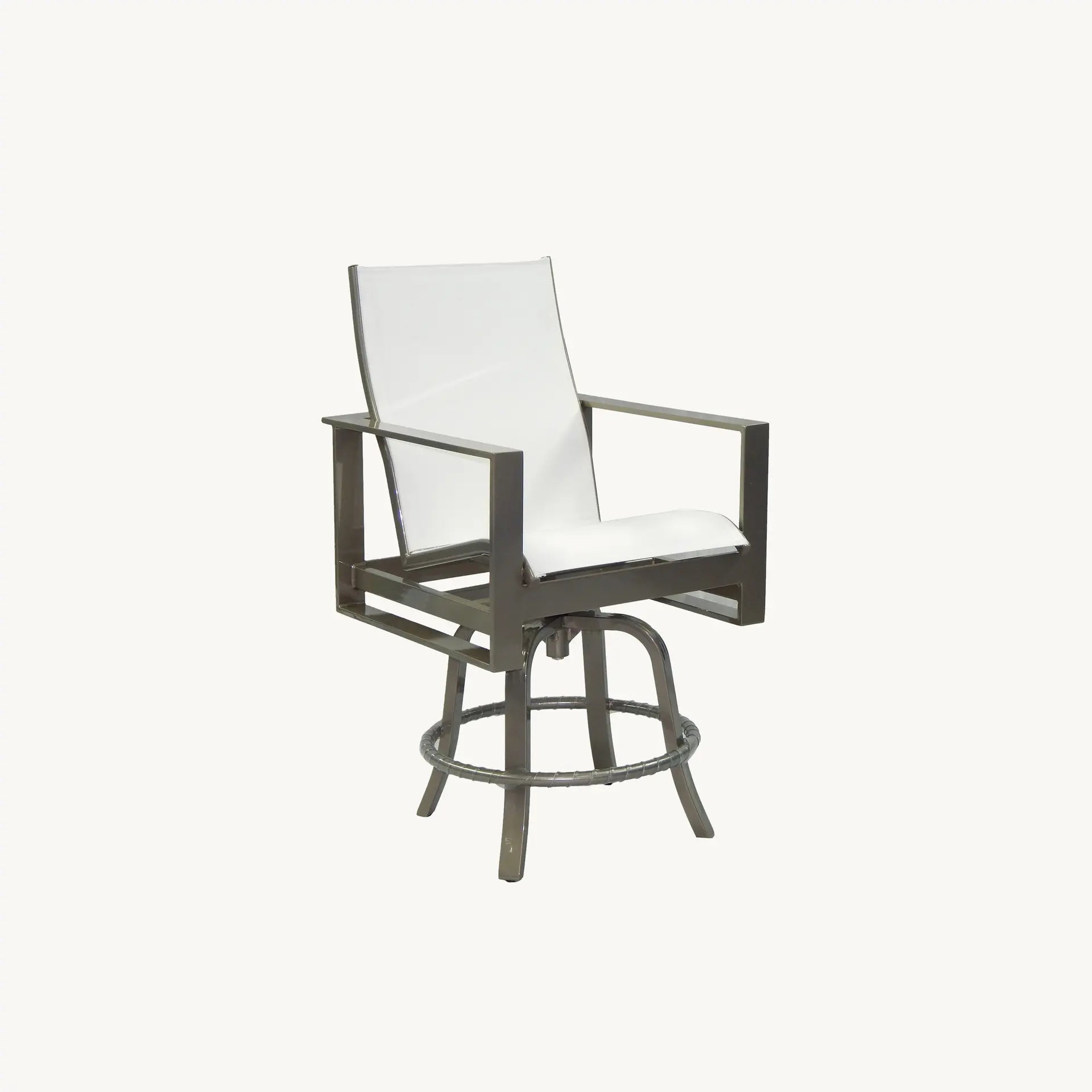 Park Place High Back Sling Swivel Counter Stool By Castelle