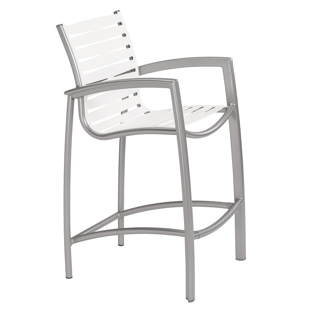 South Beach Stationary Bar Stool Ribbon Segment by Tropitone