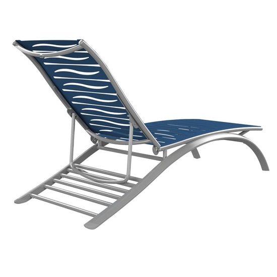 South Beach Elite Armless Chaise Lounge Wave Segment by Tropitone