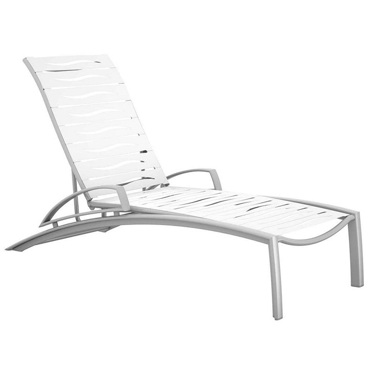 South Beach Chaise Lounge with Arms Wave Segment by Tropitone