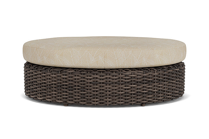 Largo Oval Ottoman by Lloyd Flanders