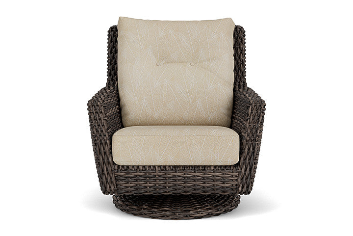 Largo High Back Swivel Rocker Lounge Chair by Lloyd Flanders