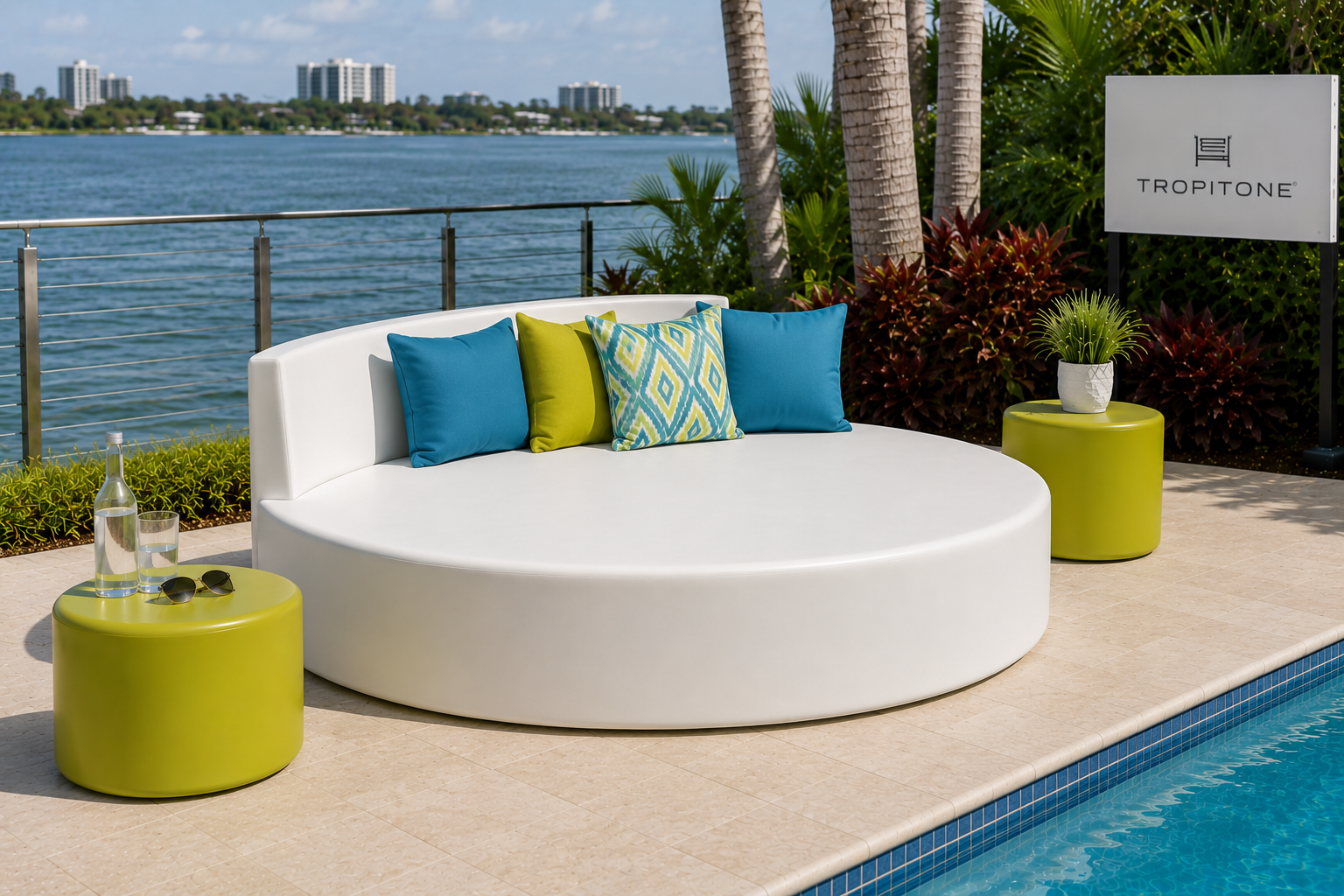 Curve Full Circle 1/4 Back Party Lounger by Tropitone