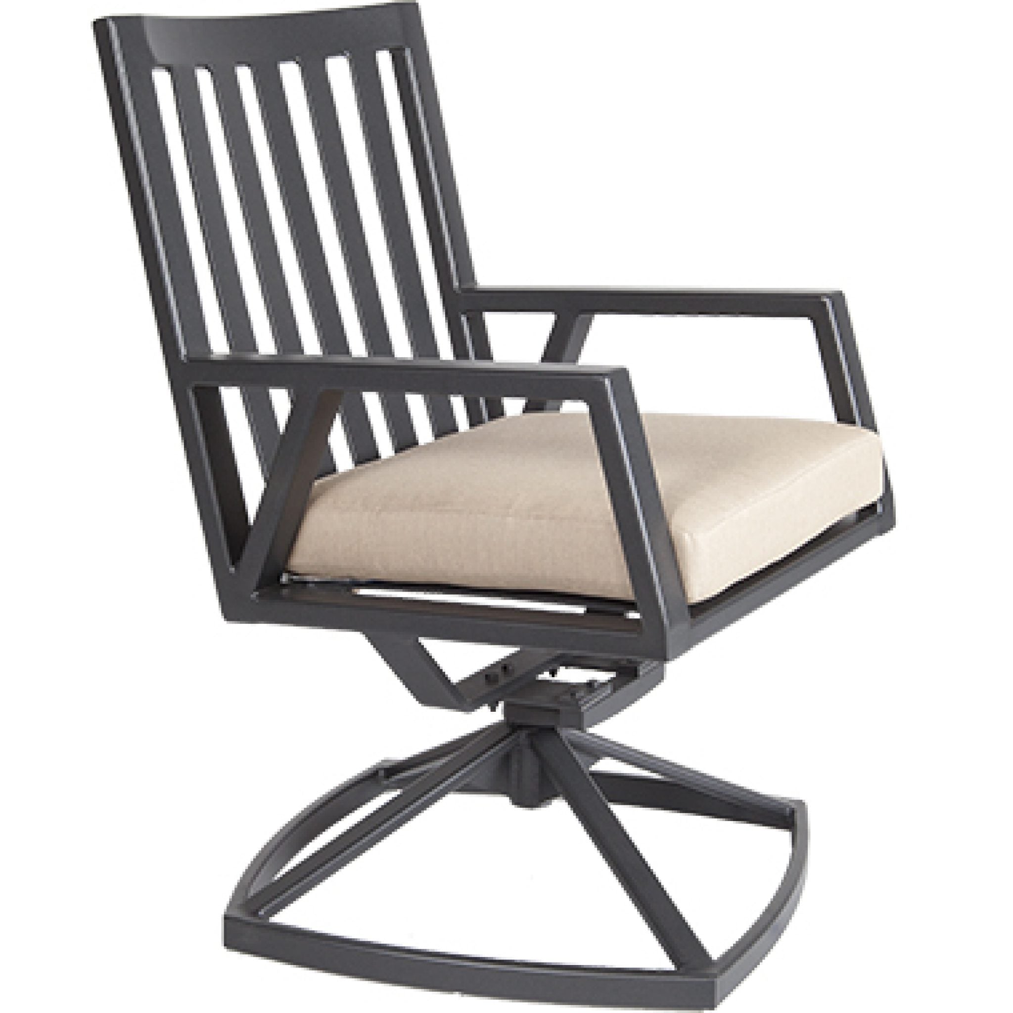 Aris Swivel Rocker Dining Arm Chair by Ow Lee