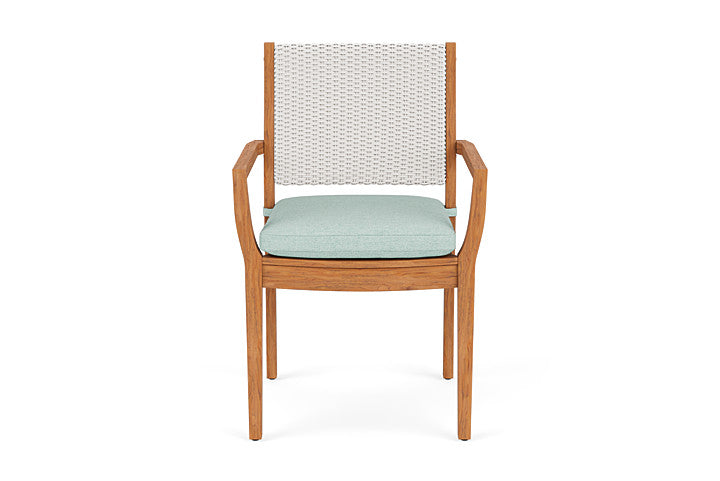 Teak Loom Back Teak Dining Armchair by Lloyd Flanders