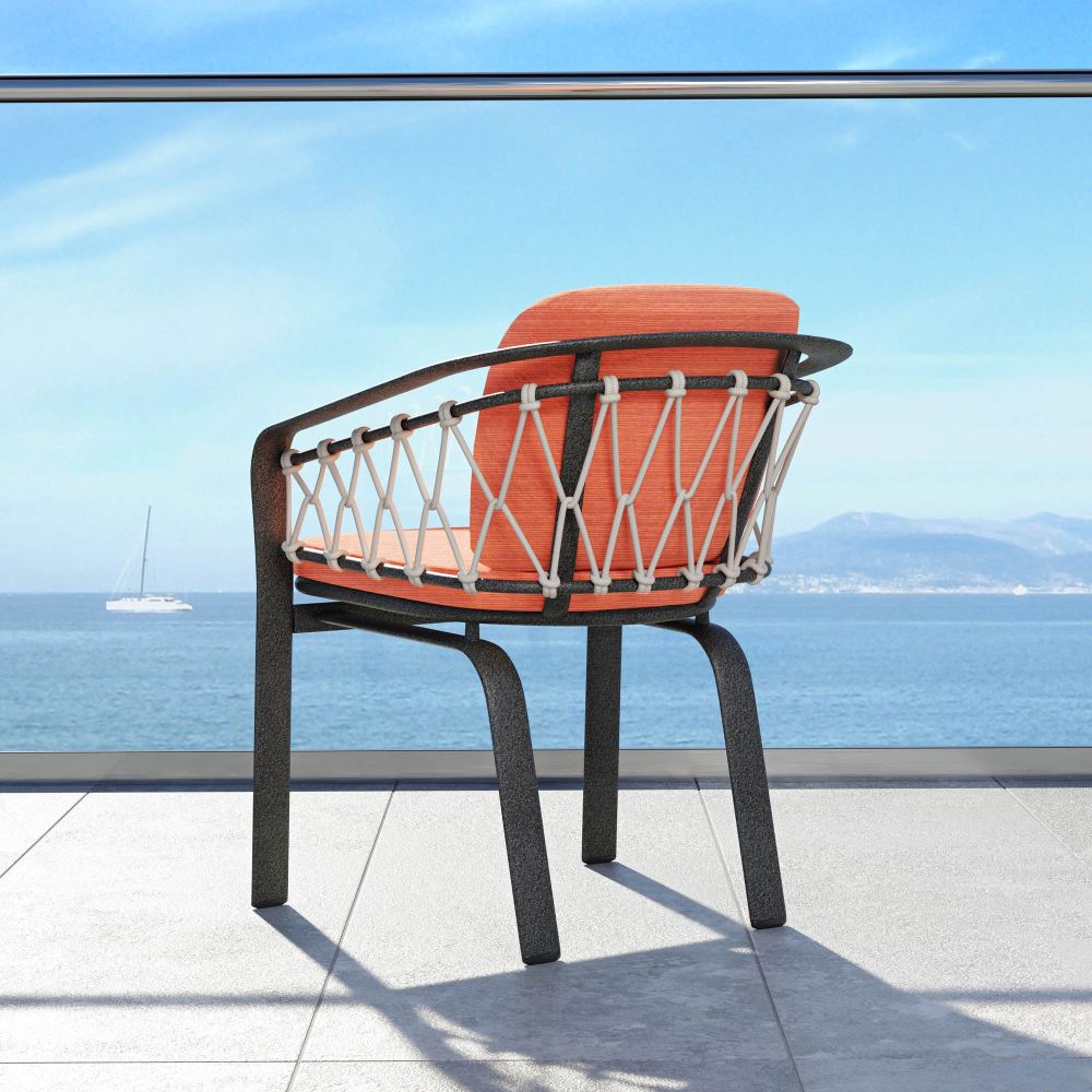 Trelon rope furniture back