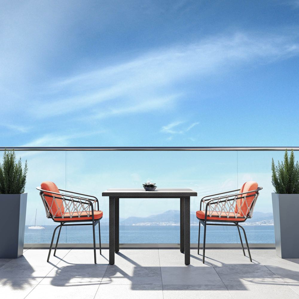 Trelon Rope Stacking Dining Chair by Tropitone