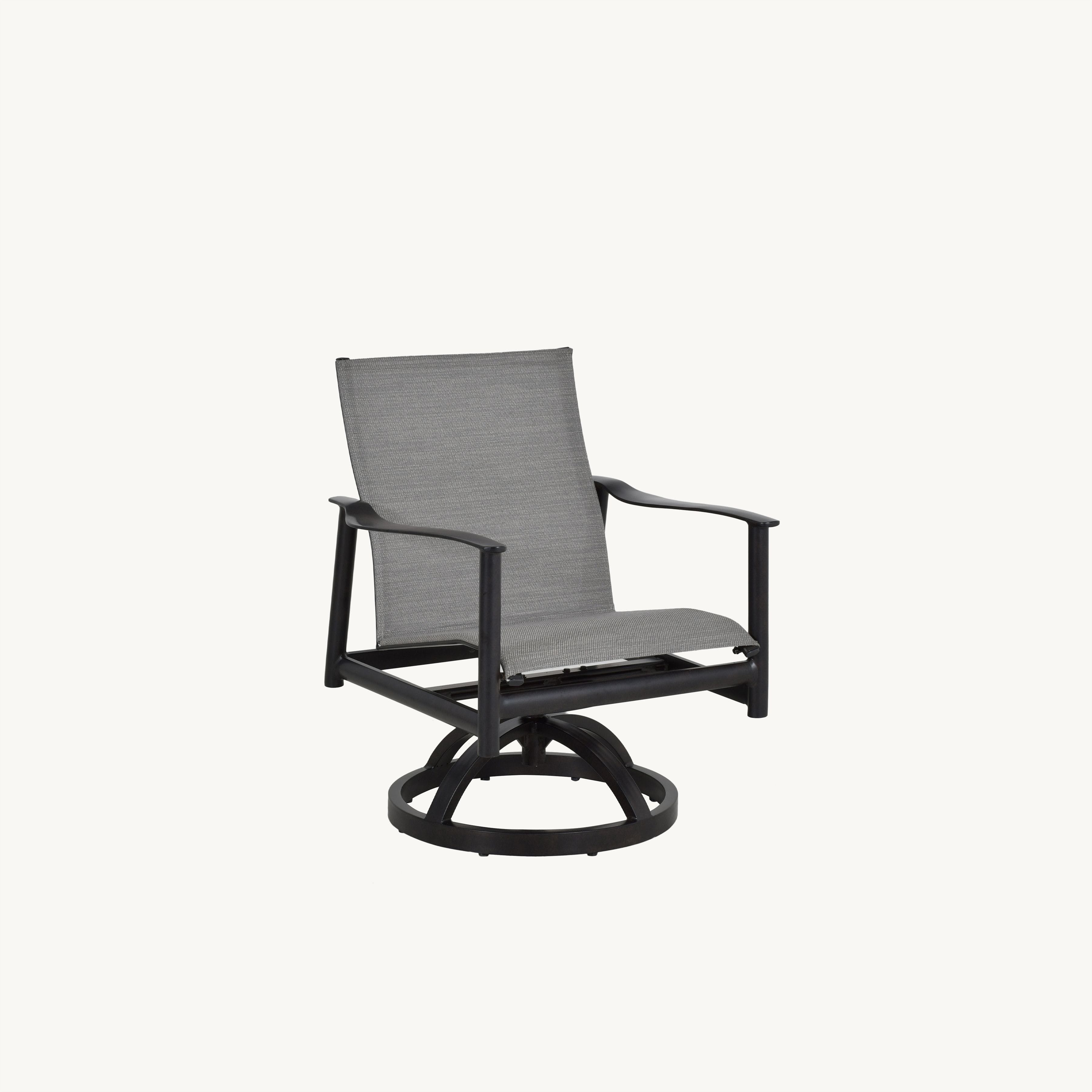 Barbados Padded Sling Dining Swivel Rocker By Castelle