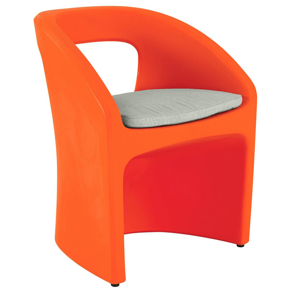 Radius Dining Chair with Seat Pad and 10 lbs Weight by Tropitone