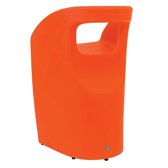 Radius Stationary Bar Stool with Arms and 10 lbs Weight by Tropitone