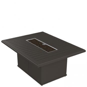 Banchetto 54x42" Rectangular Fire Pit With Built-In Ignitor with Timer