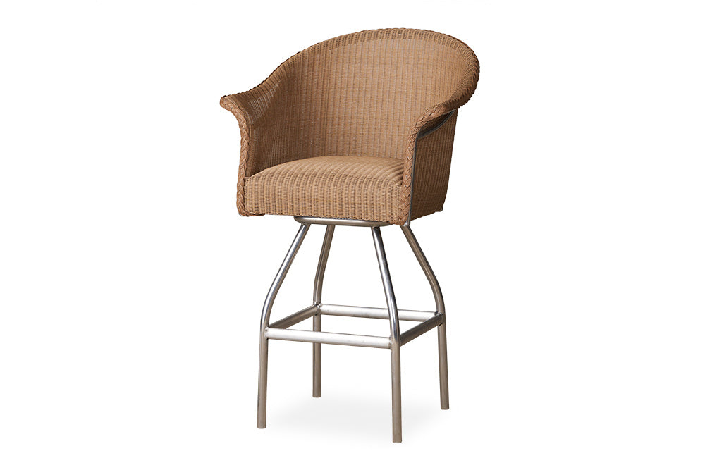 Swivel Bar Stool with Padded Seat By Lloyd Flanders