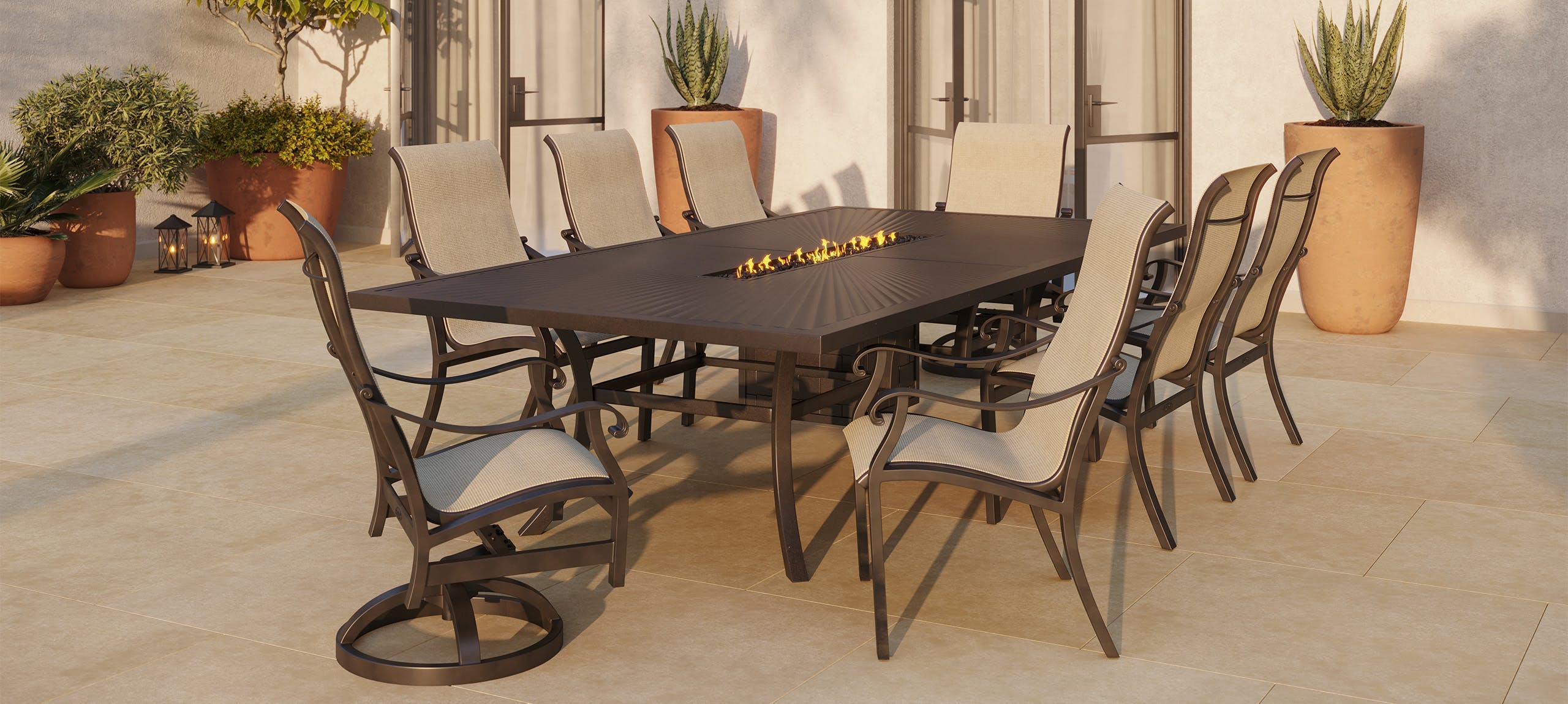 Madrid Sling Swivel Rocker By Castelle