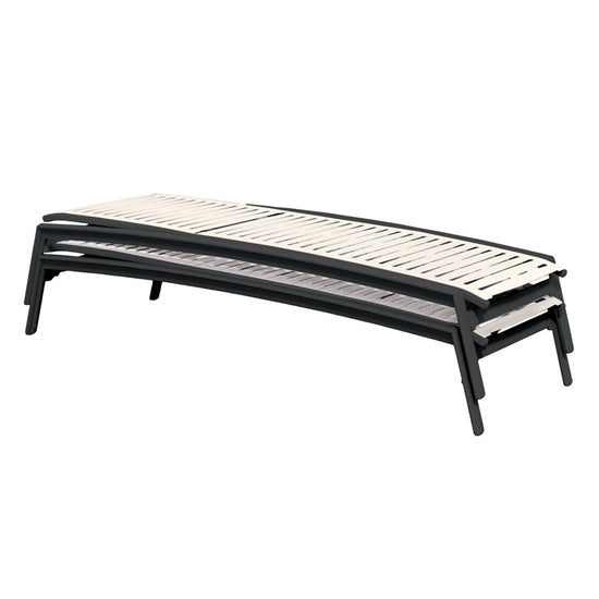 Elance Armless Chaise Lounge Ribbon Segment by Tropitone
