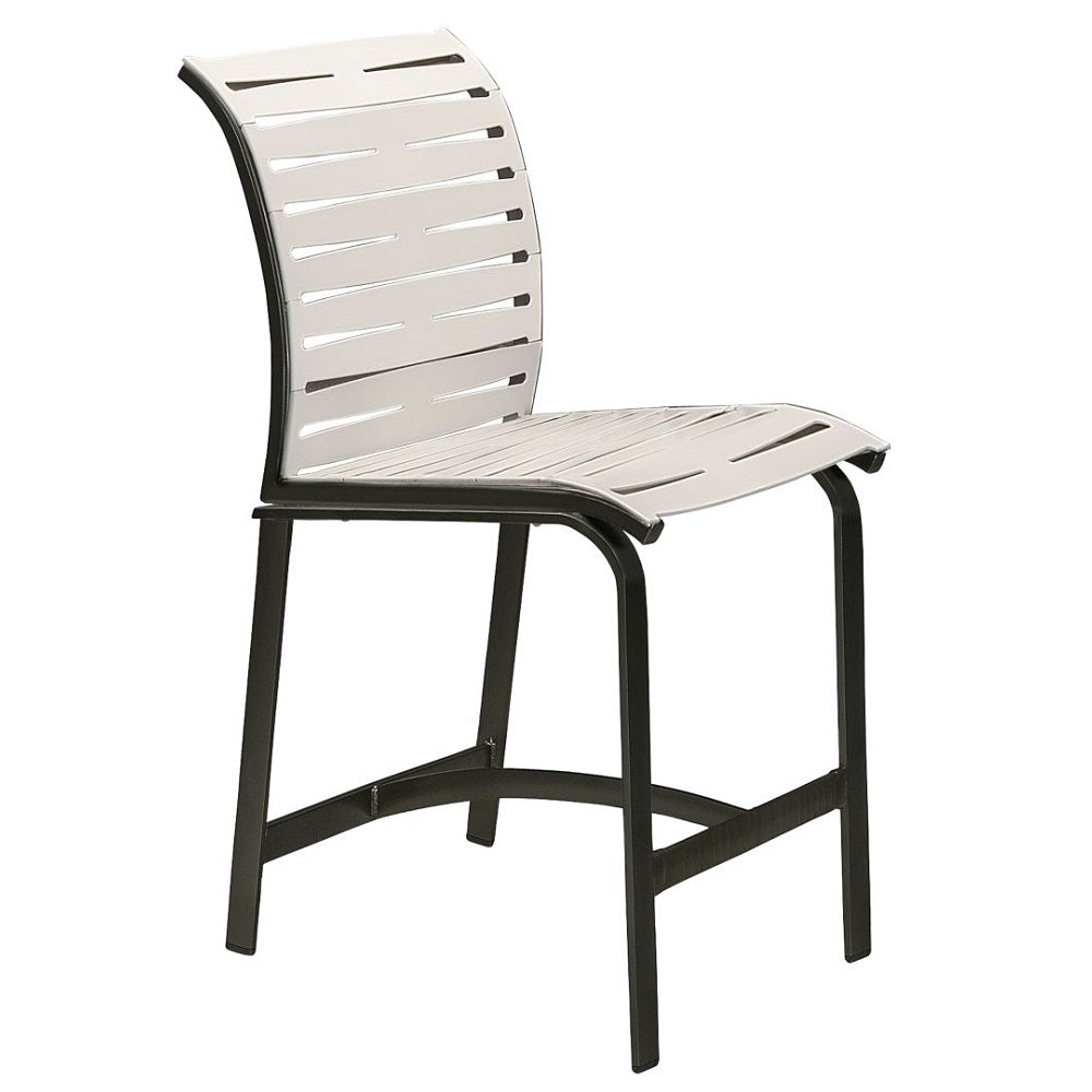 Elance 25" Armless Stationary Counter Height Stool Ribbon Segment by Tropitone
