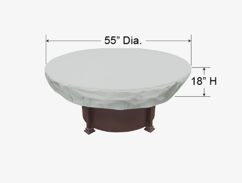 Fits 48” to 54” Round Protective Cover By Treasure Garden