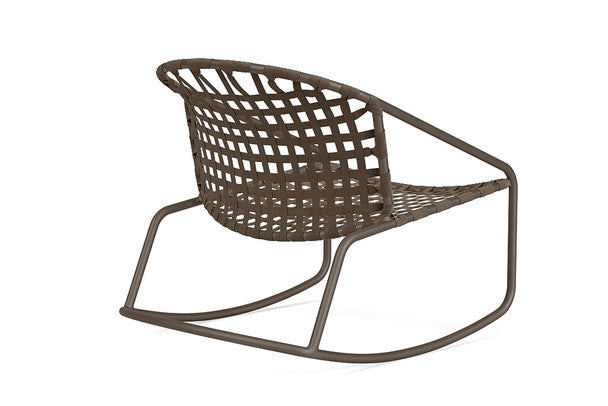 Kantan Aluminum Vinyl Motion Lounge Chair by Brown Jordan