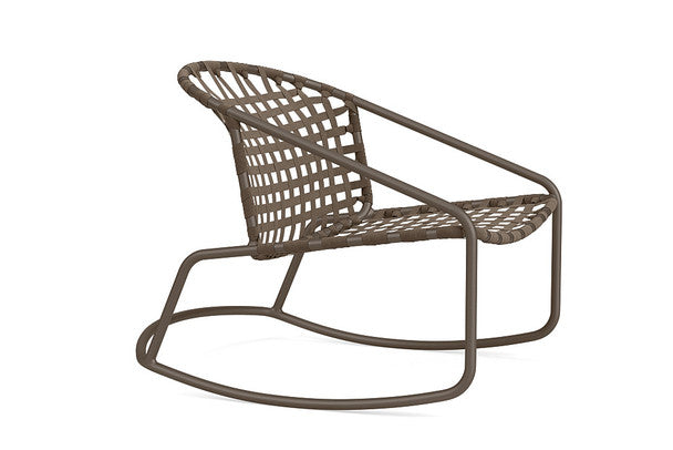 Kantan Aluminum Vinyl Motion Lounge Chair by Brown Jordan