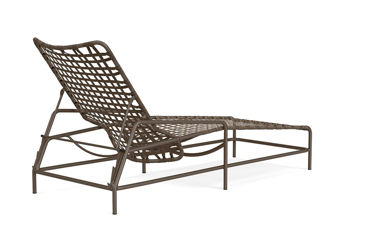 Kantan Aluminum Vinyl Chaise Lounge by Brown Jordan