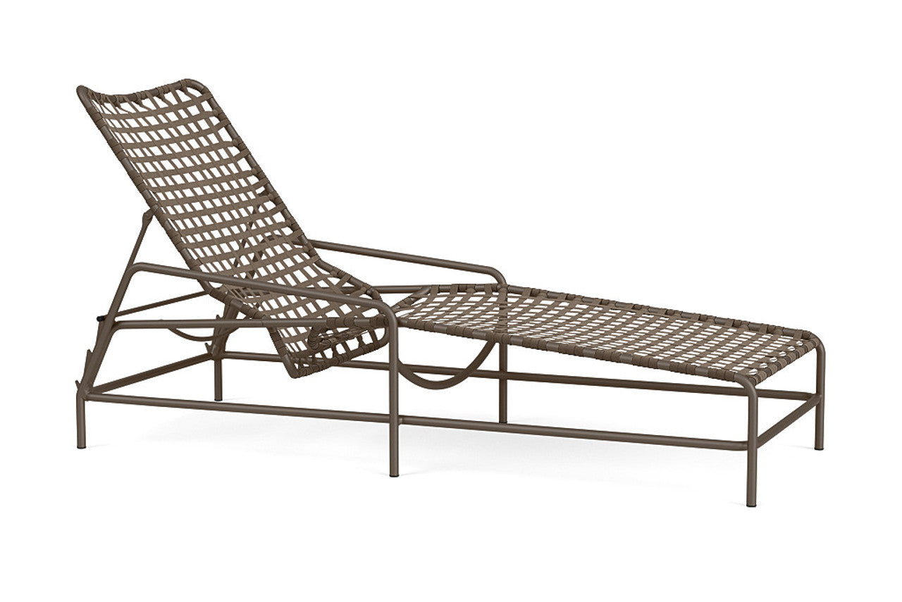 Kantan Aluminum Vinyl Chaise Lounge by Brown Jordan