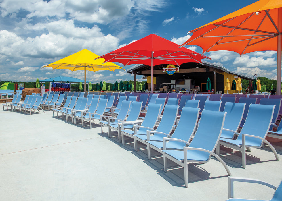 Kendall Sling Stacking Chat Height Chair