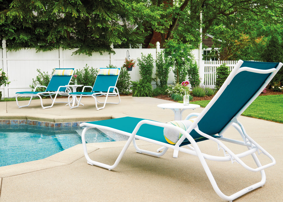 Gardenella Sling Four-Position Stacking Chaise