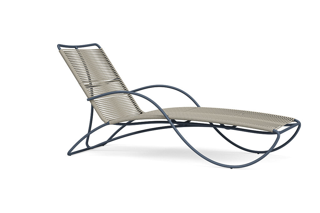 Walter Lamb Aluminum Contoured Chaise