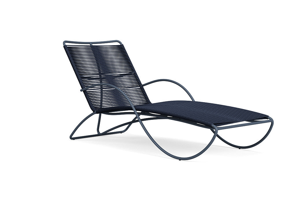 Walter Lamb Aluminum Contoured Chaise