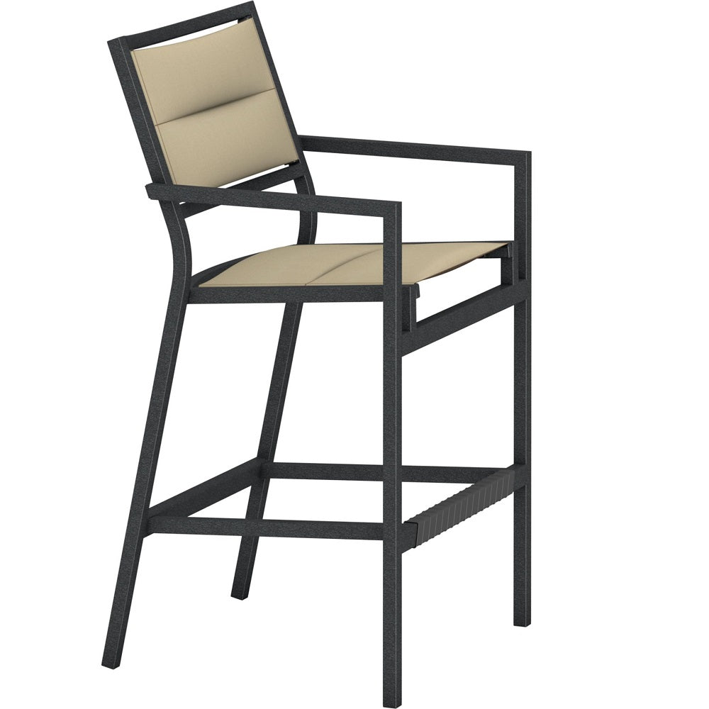 Cabana Club Padded Sling 30" Stationary Bar Stool by Tropitone