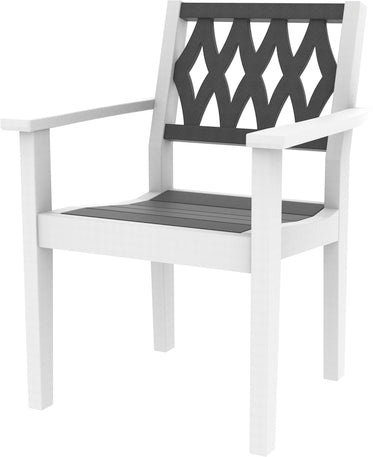Greenwich Dining Arm Chair Diamond Back Style
