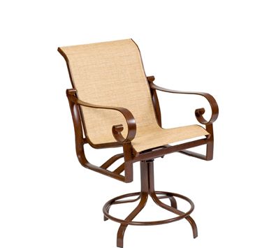 Belden Sling Swivel Counter Stool By Woodard