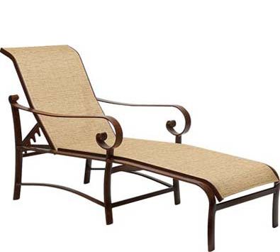 Belden Sling Adjustable Chaise Lounge By Woodard