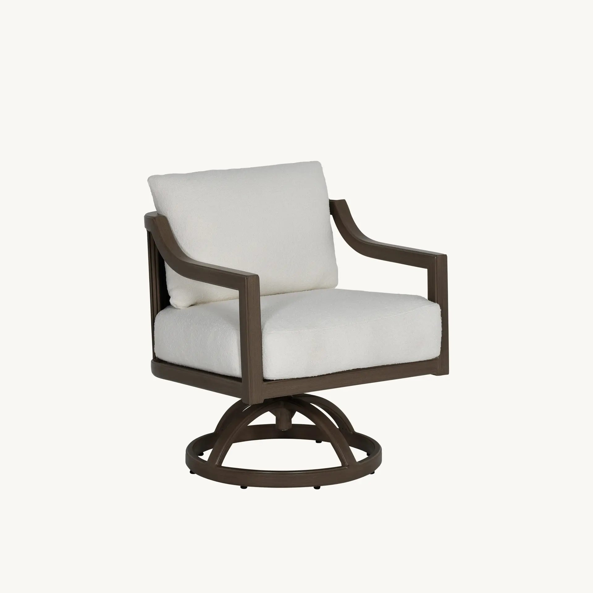 Samara Cushioned Dining Swivel Rocker By Castelle