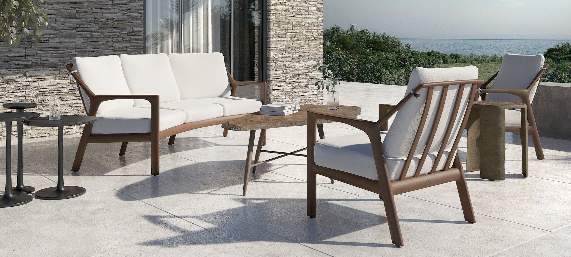 Berkeley Cushioned Crescent Sofa By Castelle